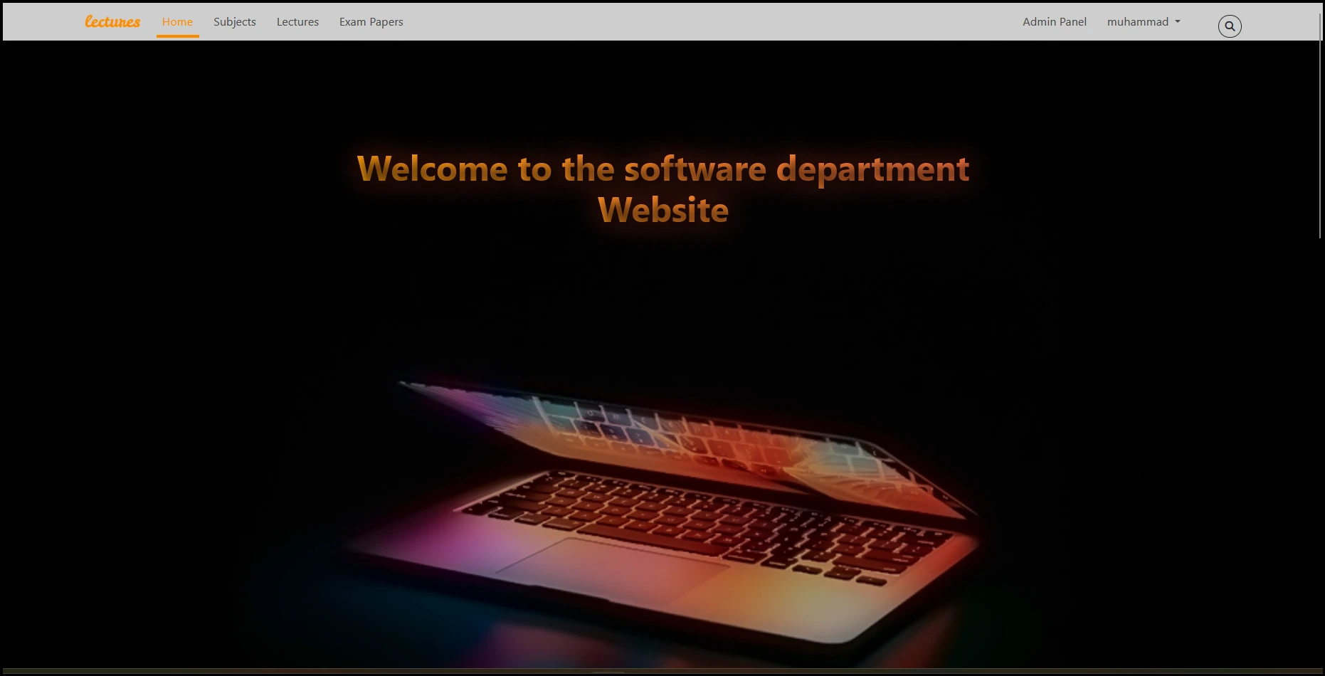 Department Lectures Platform - Screenshot 2