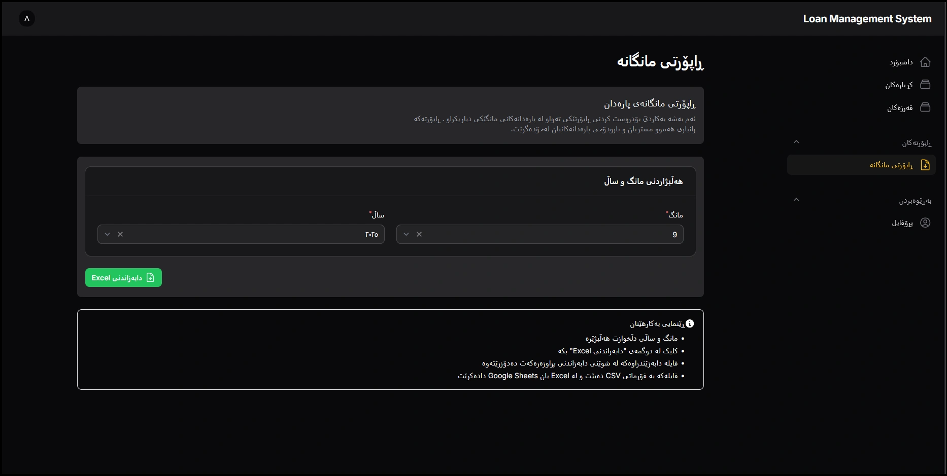 Loan Management System - Screenshot 2